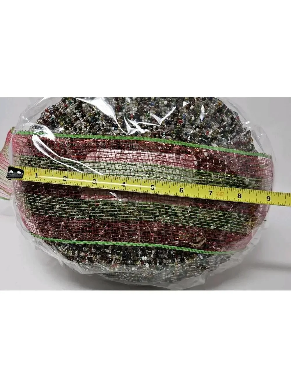 New Beaded Silver Tone Wire Bread Basket Oval 8